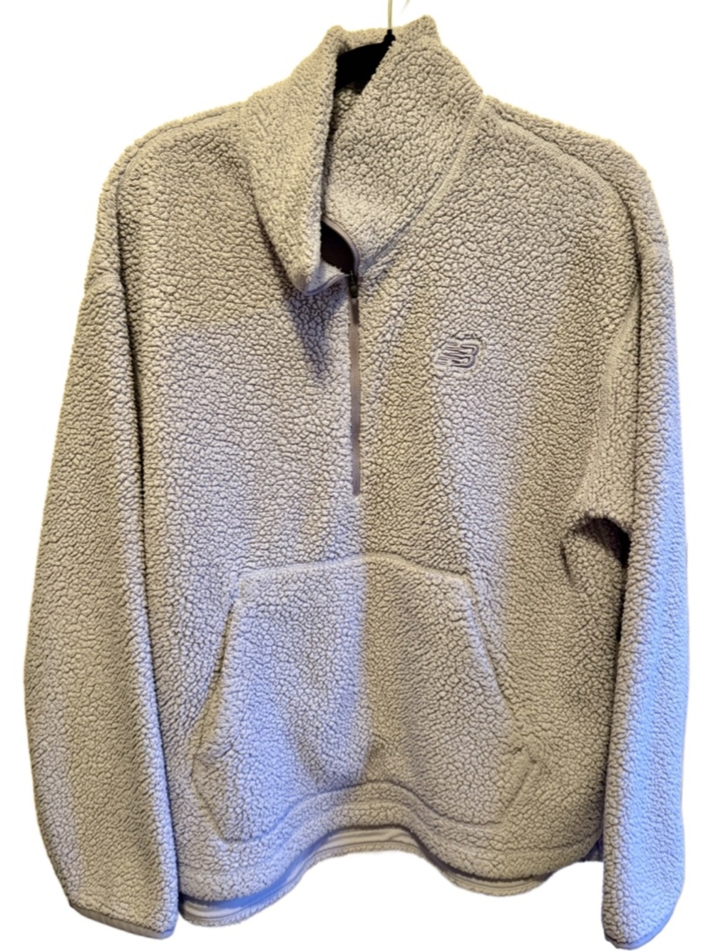 New Balance Purple Sherpa Quarter Zip Pullover Sweatshirt